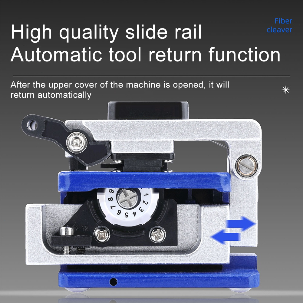 FC-6S Connector Durable High Accuracy Hot Melt Automatic Return Cold Connection Optic Fiber Cleaver