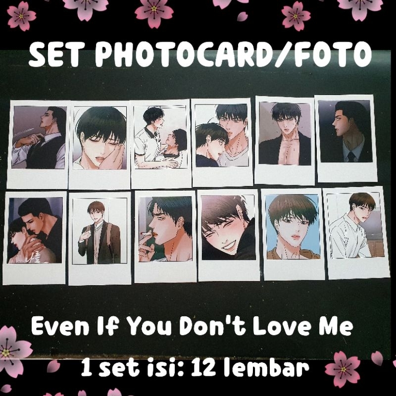 set foto/photocard manhwa even If You Don't Love Me (bl/yaoi)