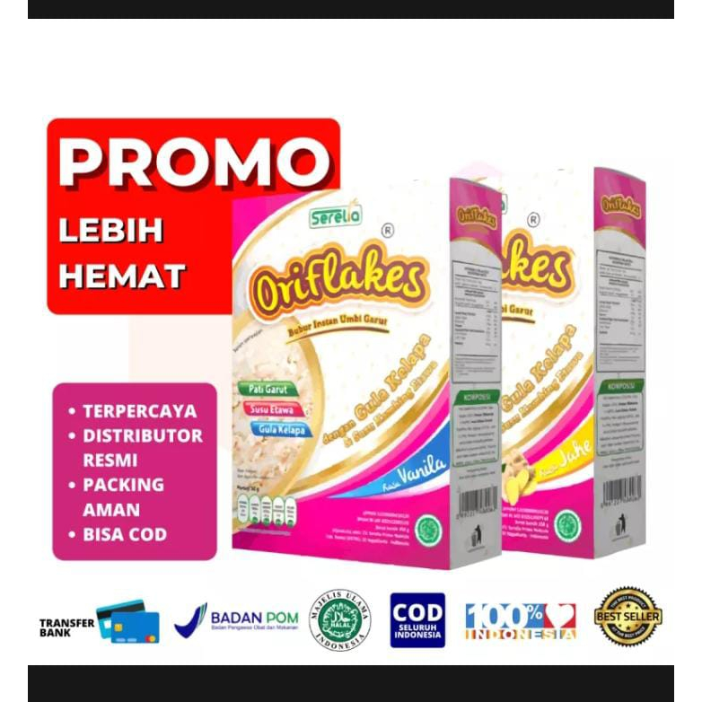 

TERBARU!!! Oriflakes sereal umbi garut asam lambung susu oriflakes gastro maag gerd 350 gram bubur oriflakes umbi garut