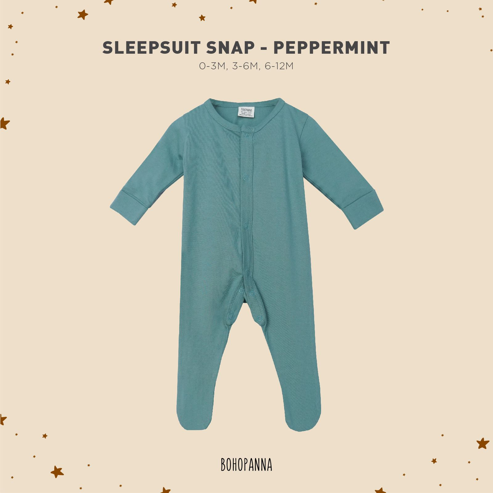 Bohopanna Sleepsuit Snap - Baju Tidur Bayi Tutup Kaki