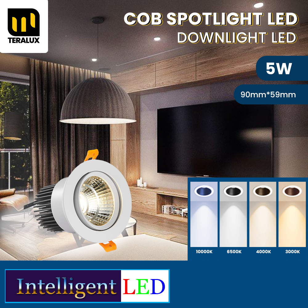 TERALUX LED Downlight COB 5W Spotlight Ceiling Light Lampu Plafond TH