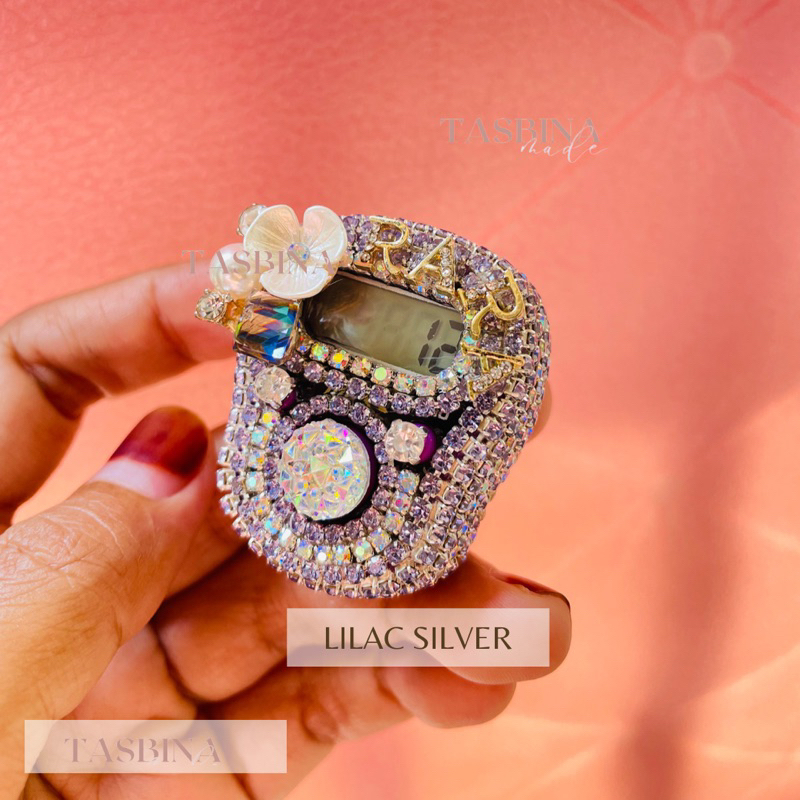 Promo #2 Tasbih Digital Swarovski Cantik Premium Led Custome Nama Alat Dzikir Digital Tasbih