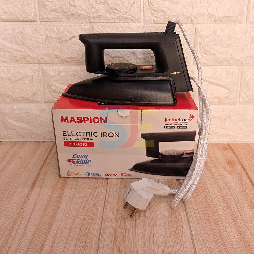 Setrika Maspion EX-1010 / Maspion Elektrik Iron EX-1010 350W / Gosokan Baju Maspion