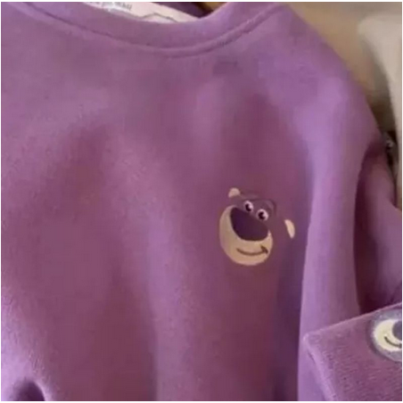 BERRY BEAR LOTSO SWEATER CREWNECK LUCU BORDIR WANITA OVERSIZE | SWEATSHIRT LUCU OVERSIZE | SWEATER BASIC LUCU  KOREAN STYLE