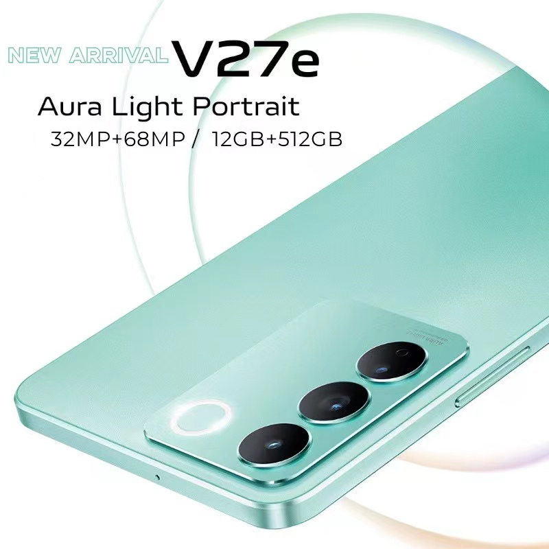 【Bisa COD】hp murah V27e RAM16GB+512GB Android Mobile 12  7.5 inch 4G/5G WiFi Ponsel 32MP + 68MP smartphone Cerdas Tinggi -Definisi Pixel Ponsel Asli, casing ponsel dan film gratis dengan pesanan Andavivo v27e 8/256