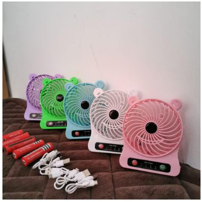 Rechargeable Handy Fan Kipas Angin Mini Portable 3 Speed Mode USB [MF]