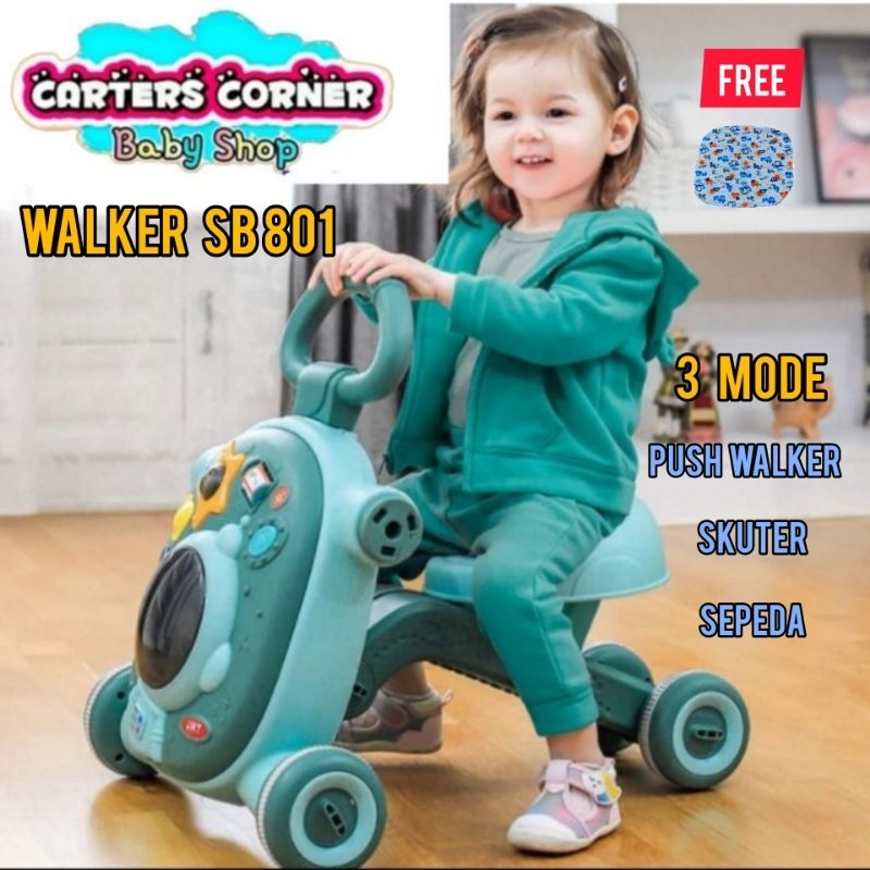 SUGAR BABY PUSH WALKER 5IN 1 WALKER MAINAN BAYI DORONG BELAJAR JALAN BABY / PUSH WALKER 3 in 1 SB 801/ SUGAR BABY MINI CAR PUSH WALKER/SB 709/SB 309/SB 711/SB 8109/SB 8111