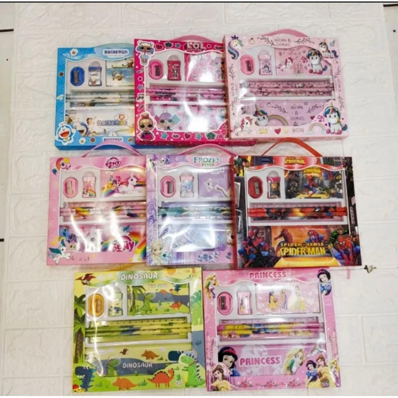 

PAKET SET ALAT TULIS 7in1 KARAKTER//STATIONERY SET