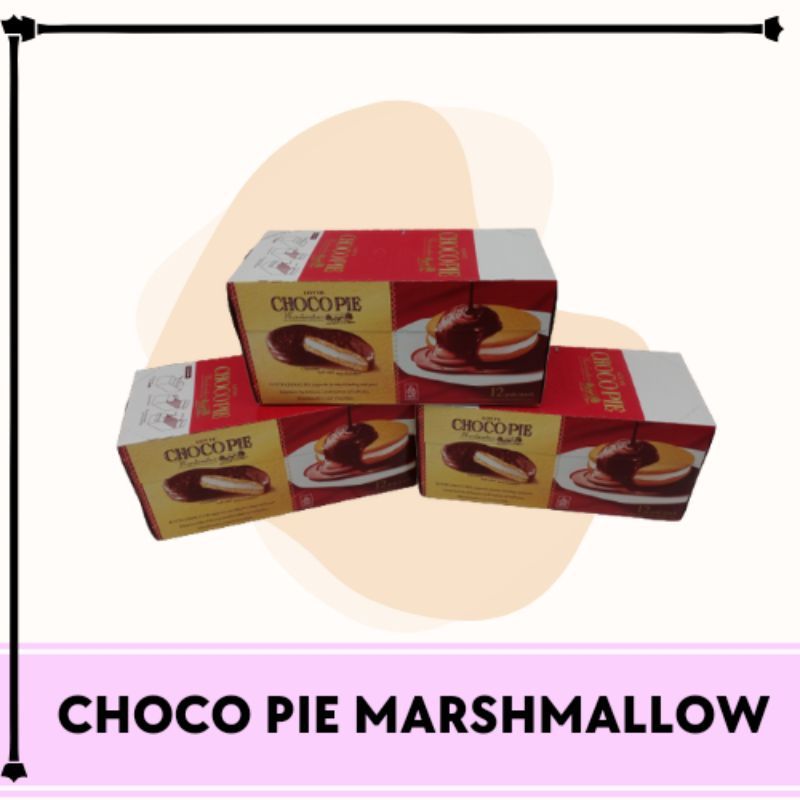 

Lotte Choco Pie Marshmallow Box 1 Pack 12 Pcs x 26gr