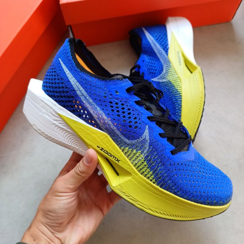 Nike ZoomX Vaporfly Next% 3 Racer Blue || white black yellow