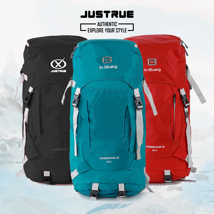 Justrue Carrier 60L Tas Gunung 60 Liter Ransel Hiking Outdoor 201