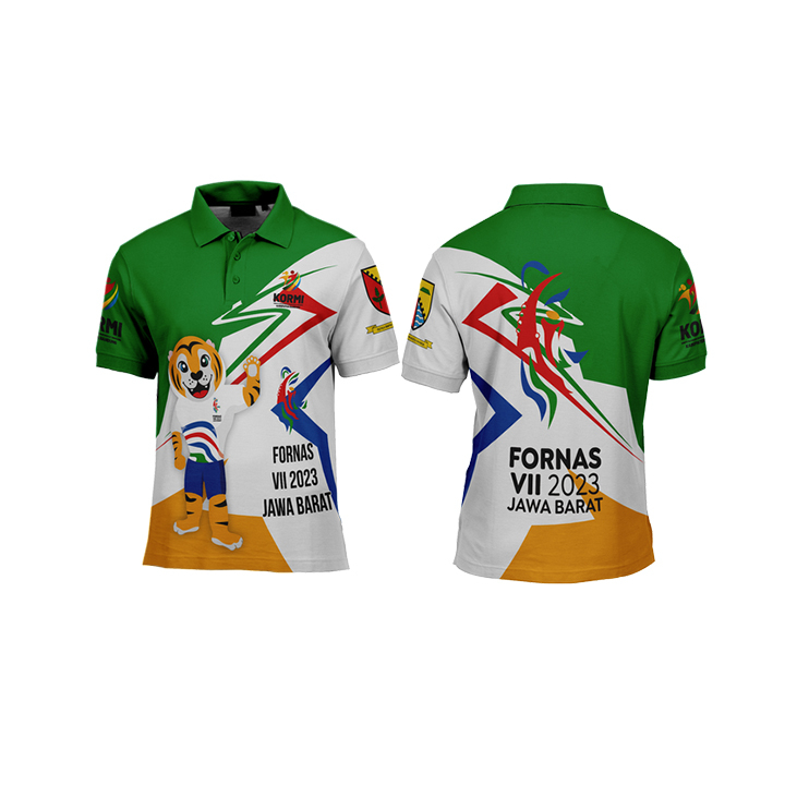 Baju Kaos T-shirt Fornas VII 2023 Jawa Barat Fullprint Terbaru Art 2