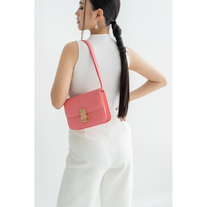 TAS WANITA SELEMPANG C3LINE BOX CEL02 SIMPLE ELEGANT SLING BAG PREMIUM IMPORT