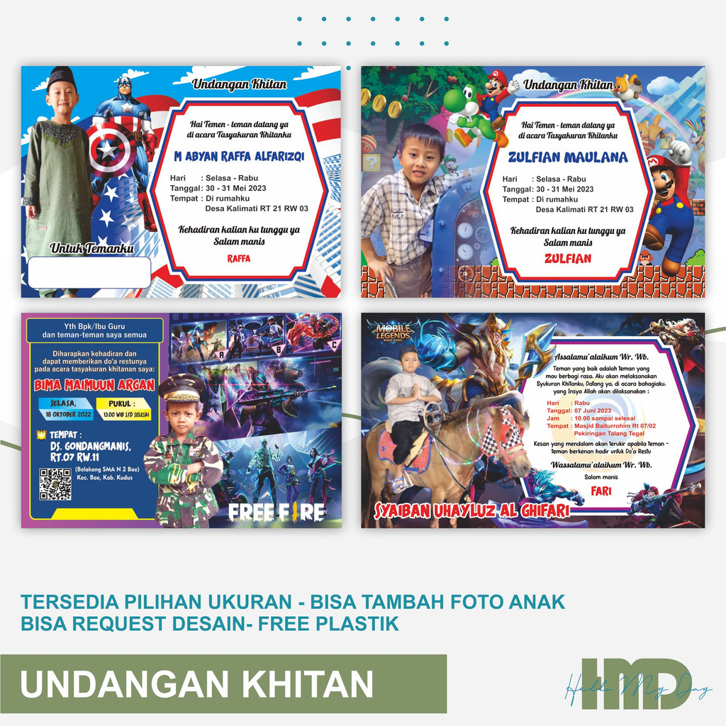 Undangan Khitan Invitation Card