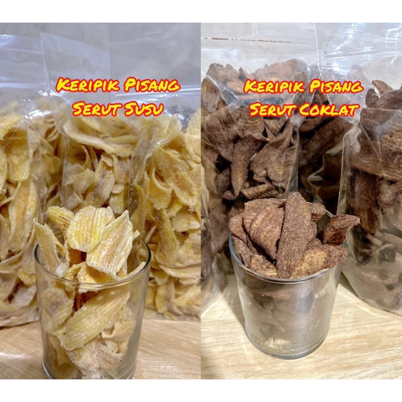 

Keripik Pisang Serut Susu / Coklat 250 gr (1/4 kg)