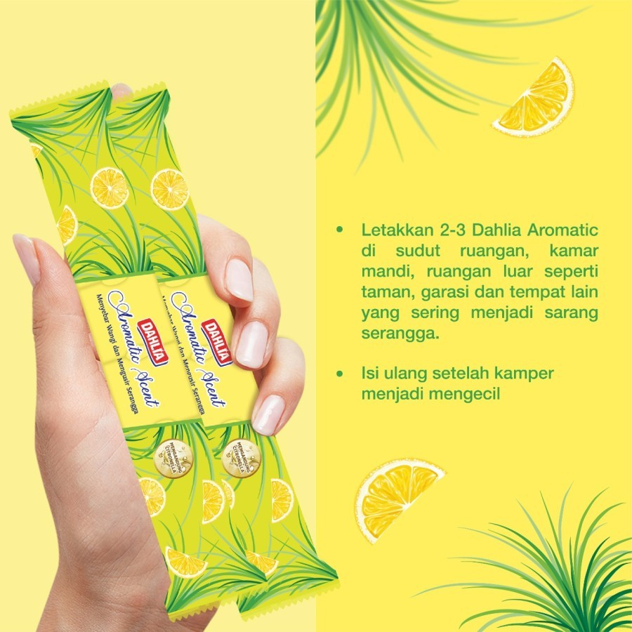 Dahlia Kamper Aromatic Scent Citronella minyak Sereh Mengusir Nyamuk