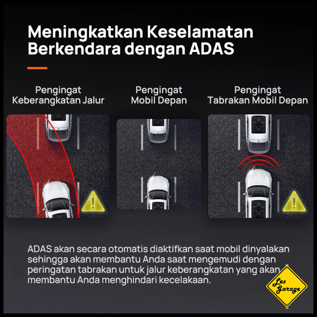 Dashcam Mobil 70mai Dash Cam Pro Plus A500S 2K Kamera Depan Belakang