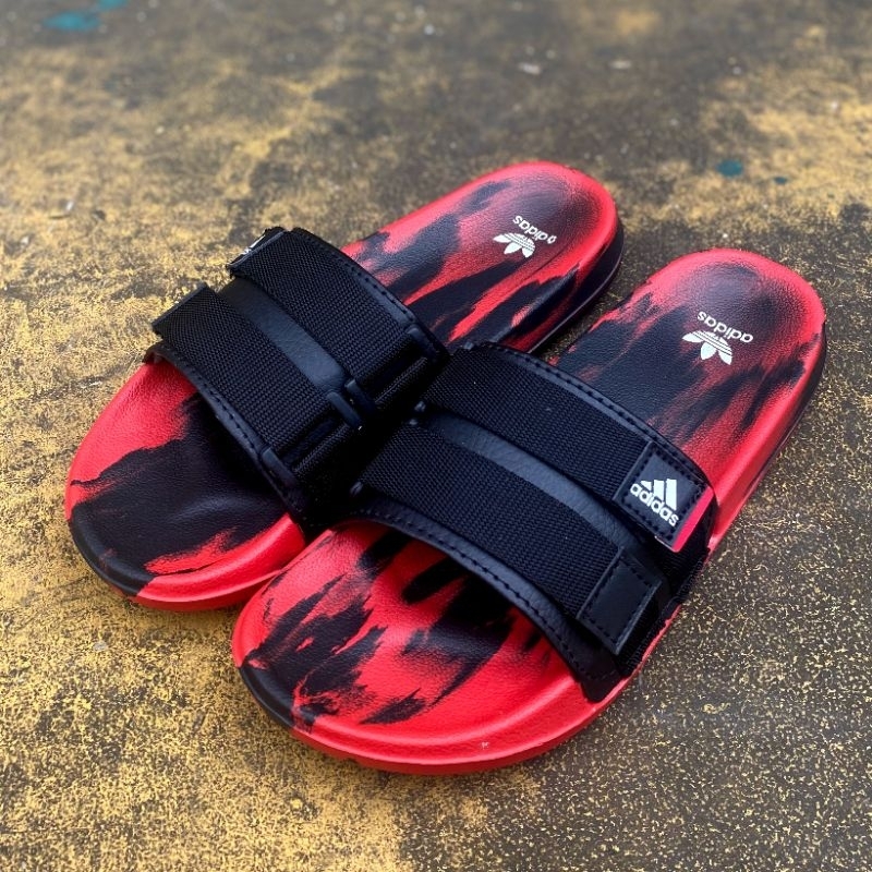 Sandal Adids Pria Slip On Motif Corak Sandal Pria Kekinian