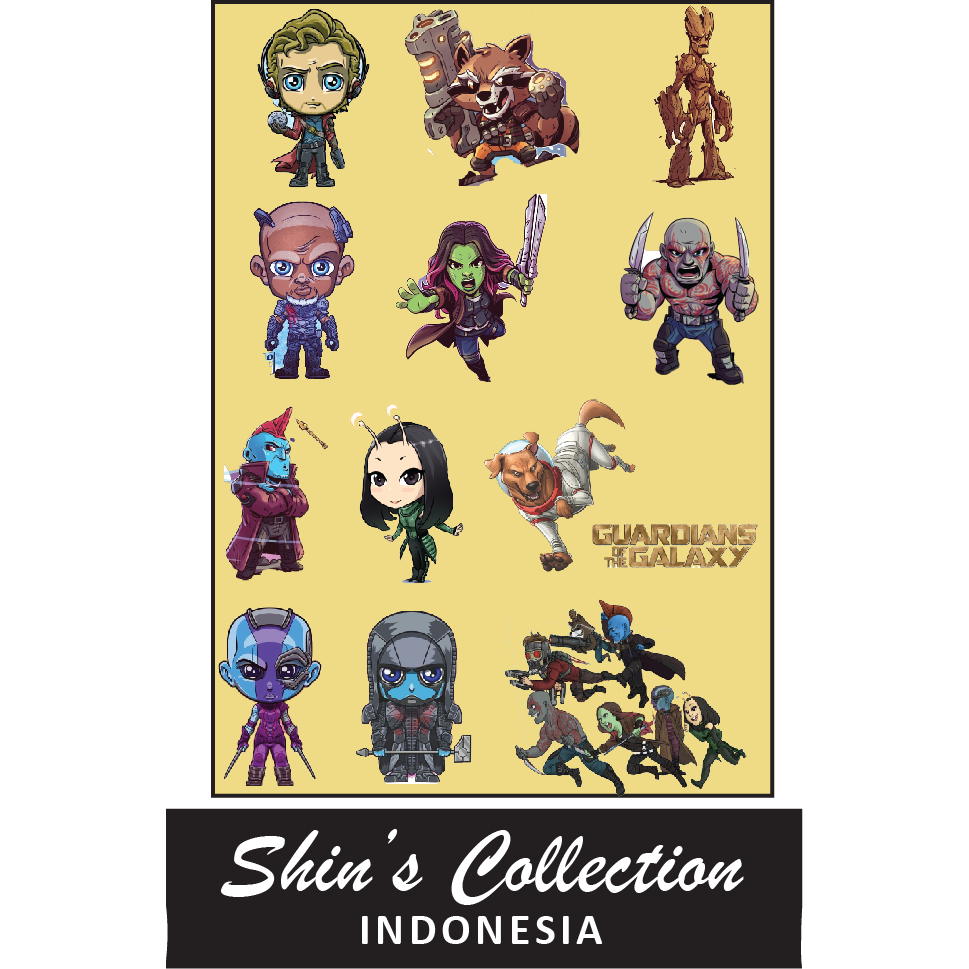 

Sticker stiker murah anti air Guardians Of Galaxy 1 pc