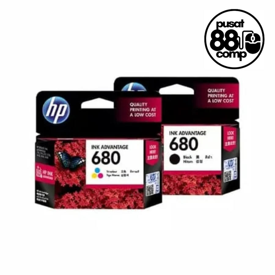 Tinta Catridge Printer Deskjet HP 680 Black / Color Original