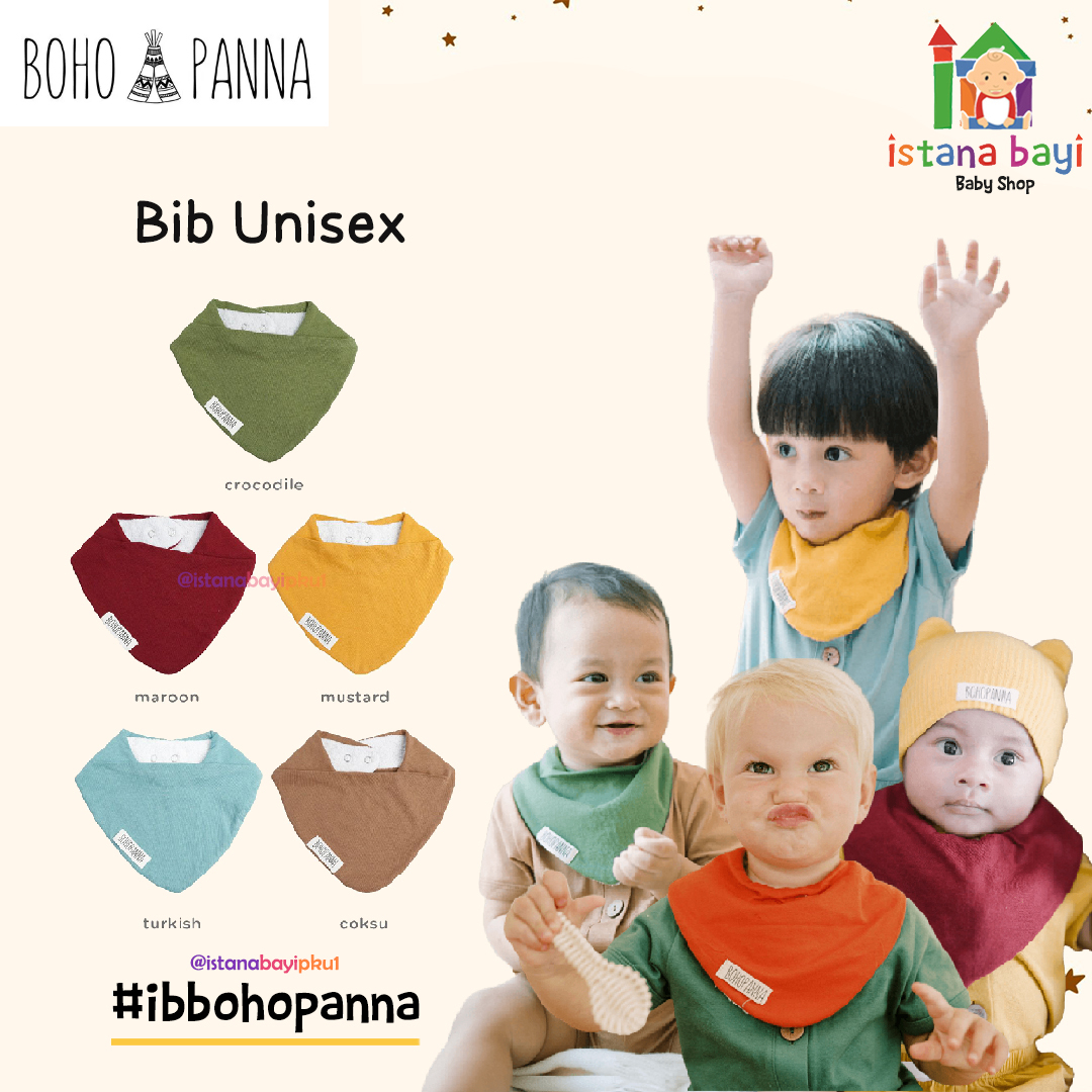 BOHOPANNA BIB UNISEX  - SLABER /CELEMEK BAYI 1 PCS