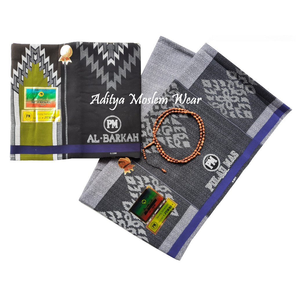 SARUNG SAMARINDA AL-BARKAH SARUNG DEWASA PM PULAU MAS UKURAN JUMBO BAHAN JATUH BSY LICIN