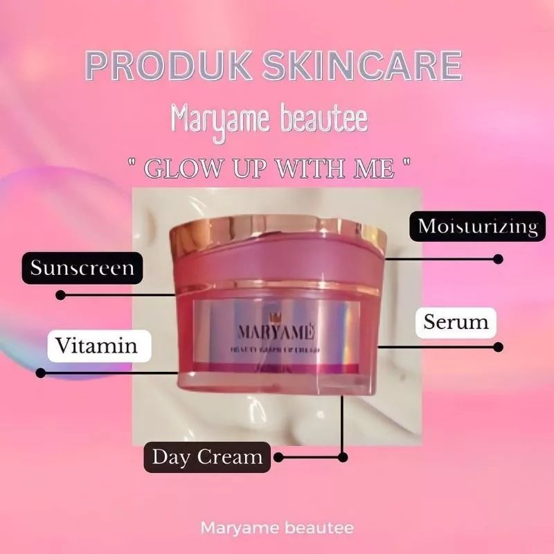 (AGEN RESMI) CREAM MARYAME BEAUTY GLOW UP ORIGINAL 1000%