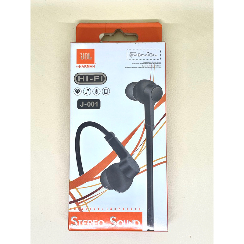 Headset  /HF / Handsfree JBL Model J-001 By Harman Pack