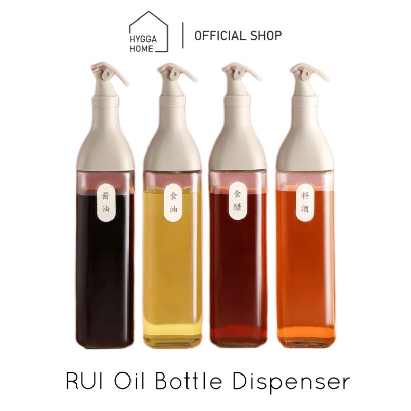 NEW HYGGA HOME RUI OIL BOTTLE DISPENSER BOTOL MINYAK BOTOL SAOS KECAP KACA ESTETIK