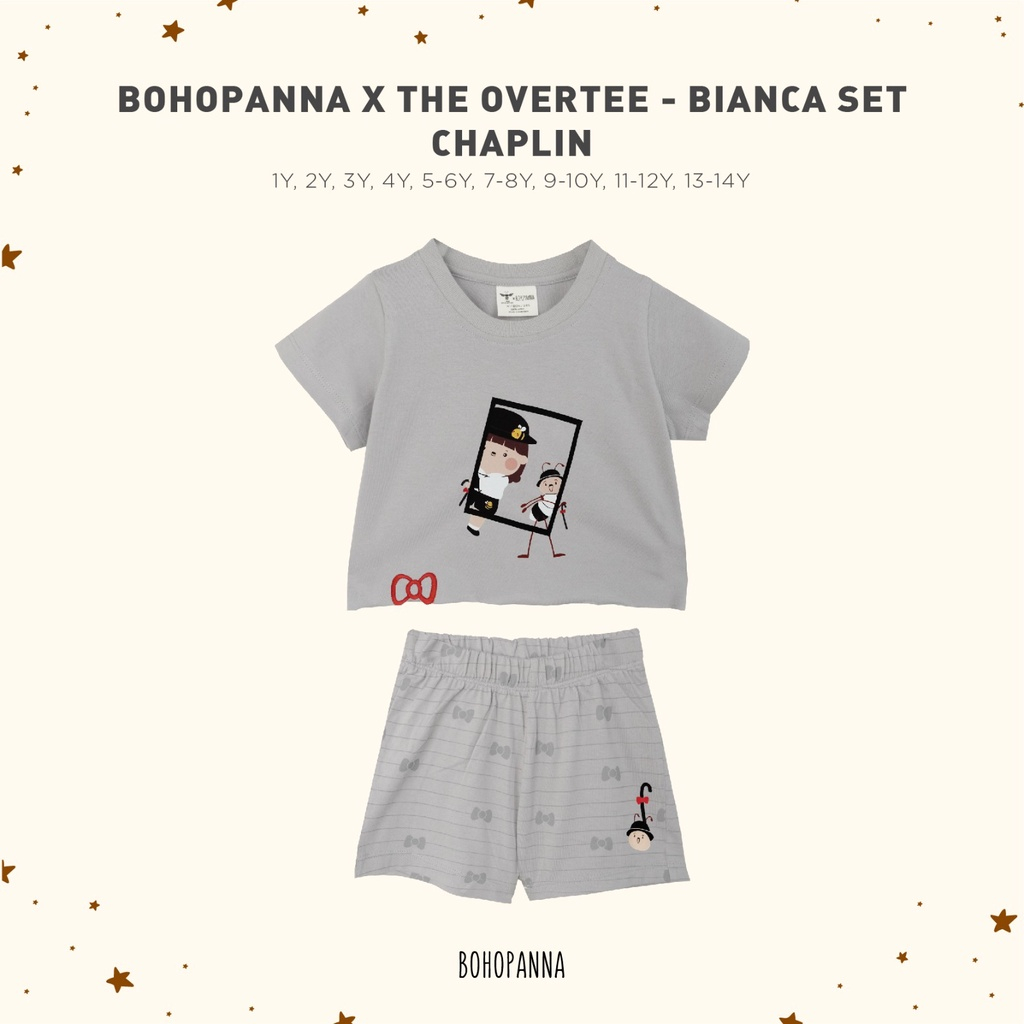 Baju Bayi Setelan Anak BOHOPANNA - BOHOPANNA X THE OVERTEE - BIANCA SET 1-4 Tahun