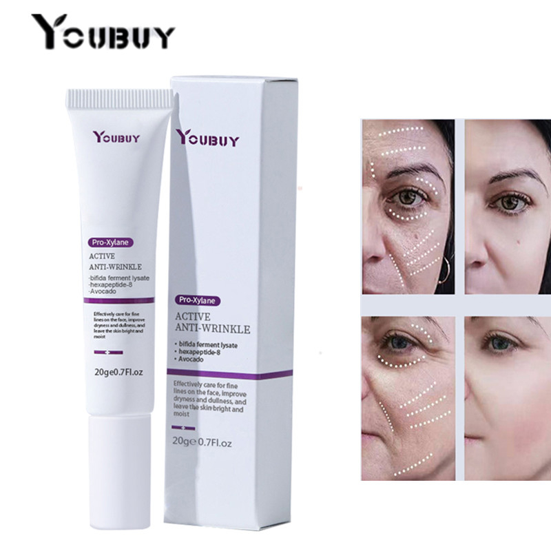 YOUBUY 20gr Active Anti-Wrinkle Face Cream Whitening Facial Cream Hyaluronic Acid Moisturizing Anti-aging Nourishing Cream