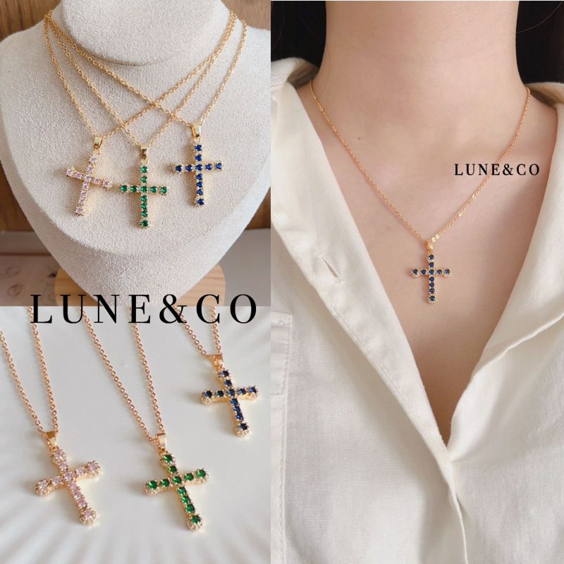 Kalung Salib Permata KS235