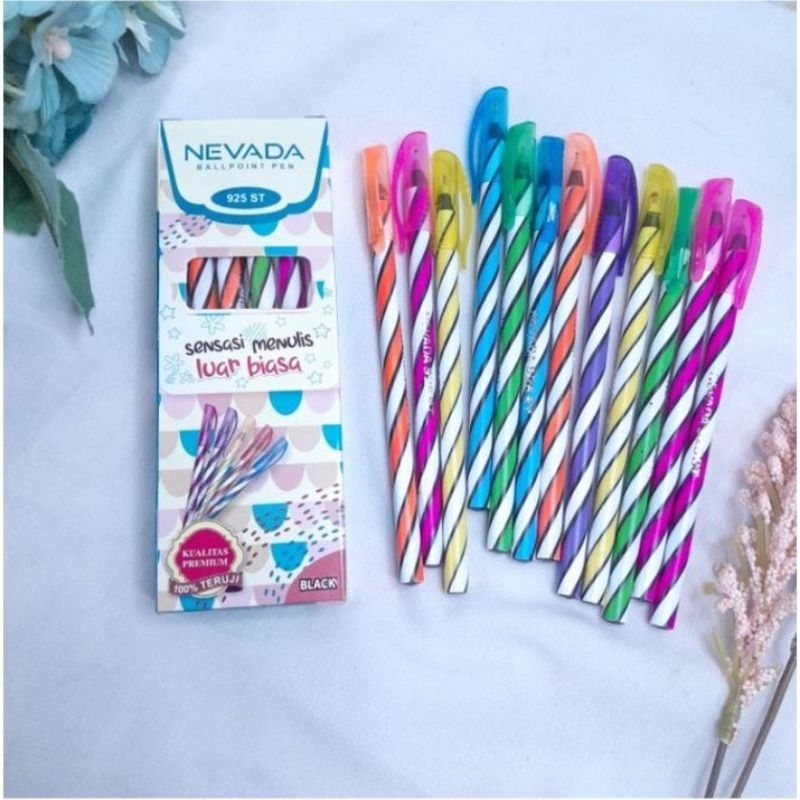 

12pcs Pulpen Nevada bolpen lilin murah