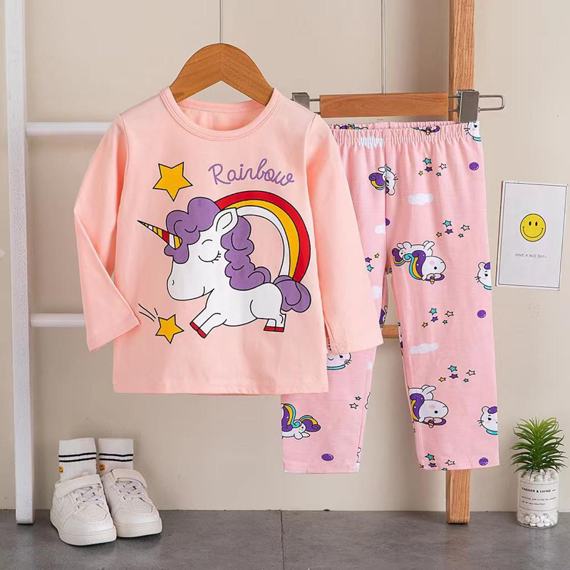 BAJU TIDUR IMPORT ANAK | PP002 | SETELAN IMPORT ANAK 1-9 TAHUN | PIYAMA ANAK | PIYAMA ORGANIK ANAK | PP