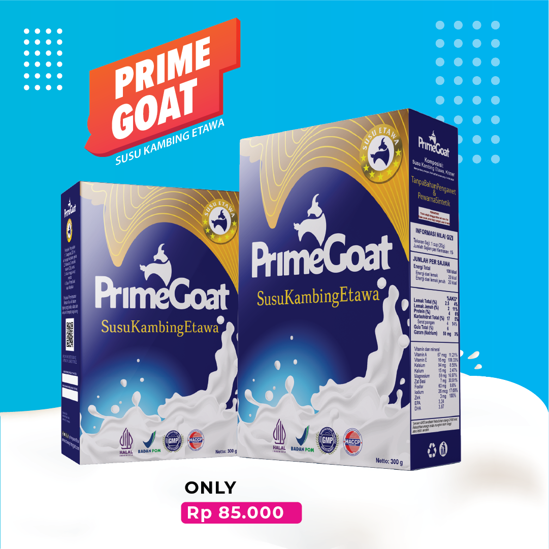 

[READY STOCK] SUSU KAMBING ETAWA PREMIUM 300 gr PrimeGoat - Susu Kambing Etawa Asli Original