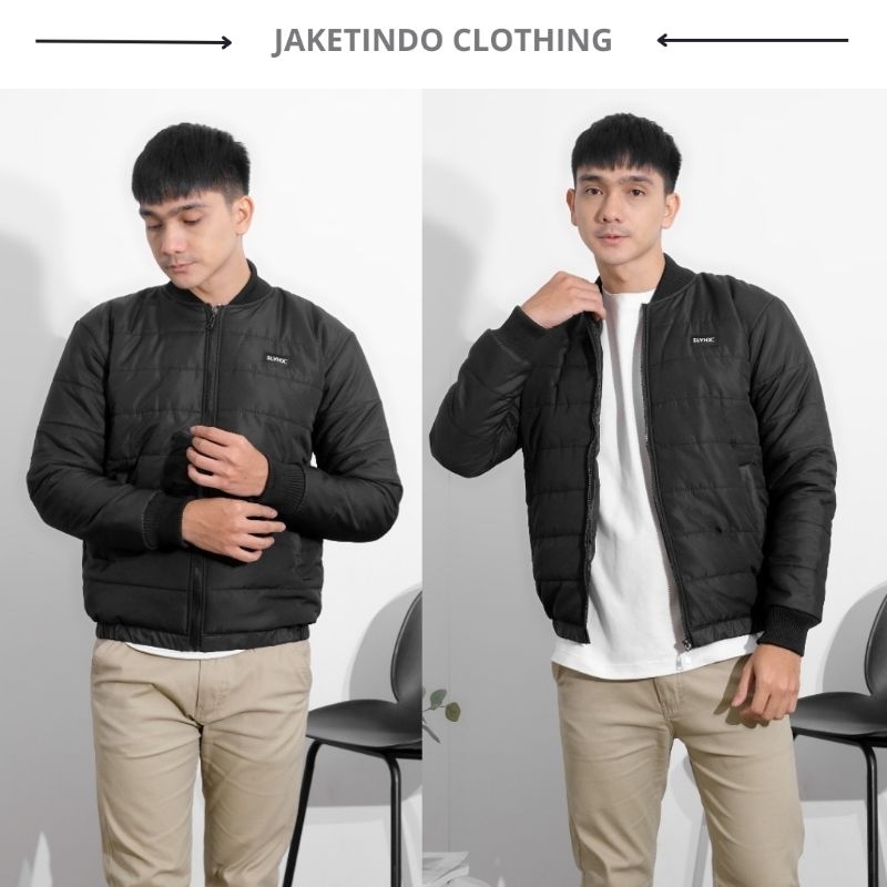 JAKET BOMBER PRIA PUFFER PARASUT KEMBUNG - jaket musim dingin - jaket motor