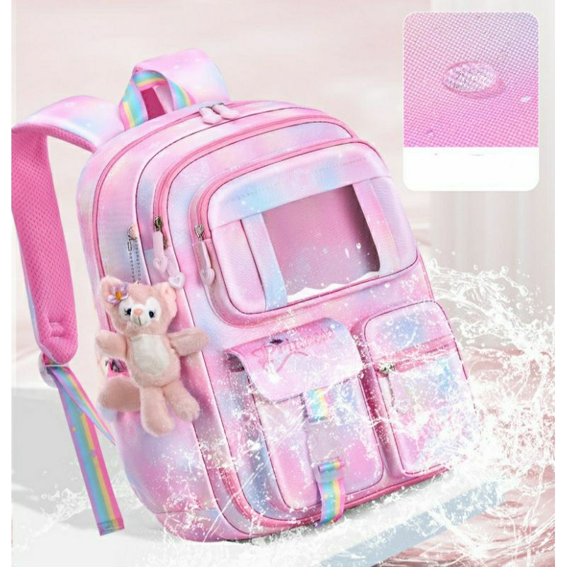 Tas Ransel Backpack Anak Sekolah SD Perempuan Princess Model Kulkas