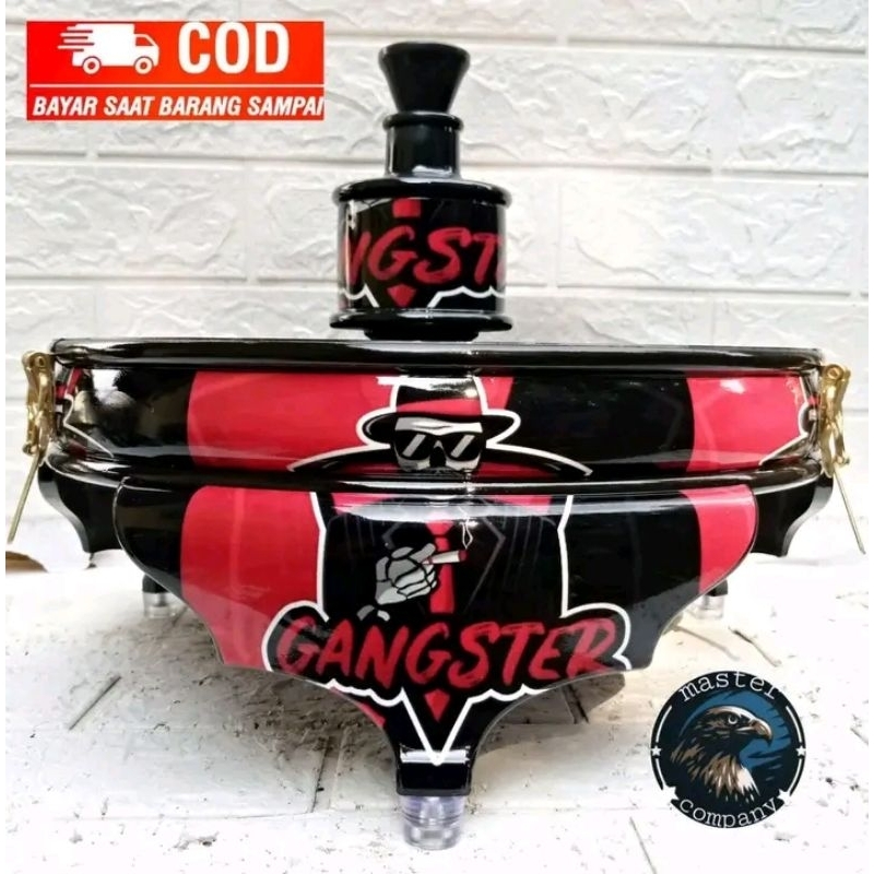 TEBOK KANDANG LOVEBIRD PVC BATMAN MOTIF GANGSTAR