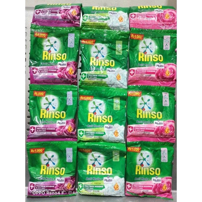 rinso powder renteng isi 6 sachet/rinso bubuk renteng/rinso molto anti noda bubuk renteng