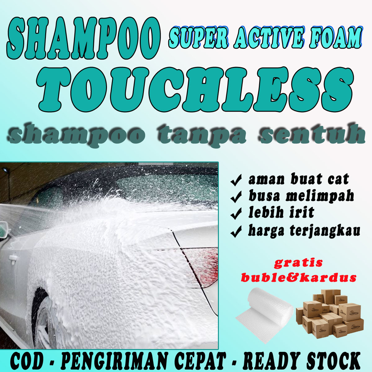 super touchless wash shampo tanpa sentuh shampo mobil dan motor