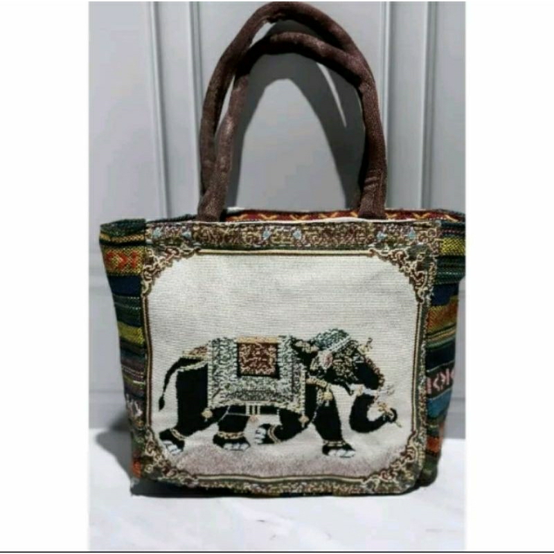 Tas jinjing wanita tenun bordir thailand bangkok-Tas thailand bangkok murah