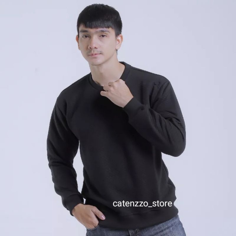 SWEATER COMFY crewneck basic polos | comfy crewneck | jaket pria knitt