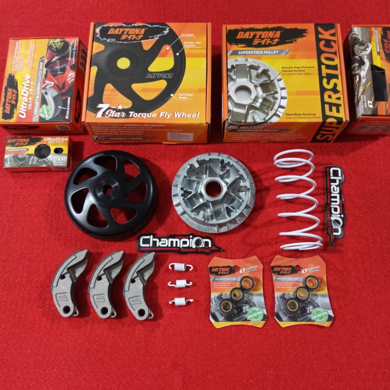 Pulley Mangkok Kopling Kampas Ganda Per Roller Sentri CVT Daytona Vario 160 ADV 160 PCX 160