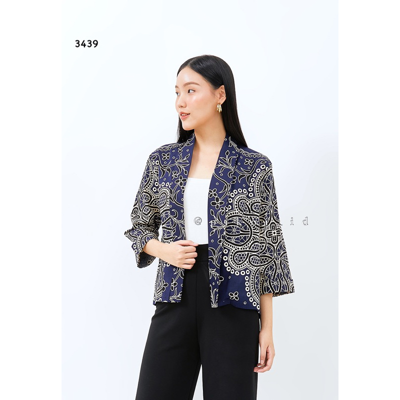 Cardigan panjang batik wanita / cardigan batik cewek / outer batik kantor / outer hijab mura 241