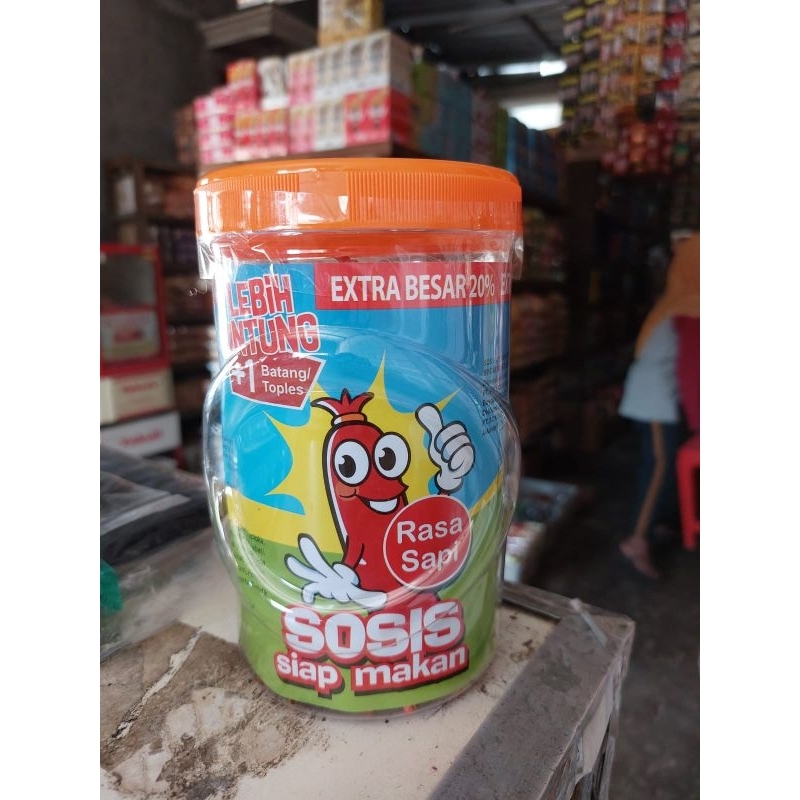 

Sosis So Nice So Good Siap Makan Kombinasi Rasa Sapi Toples Isi 24+1 Pcs 25 Pcs 525 Gr