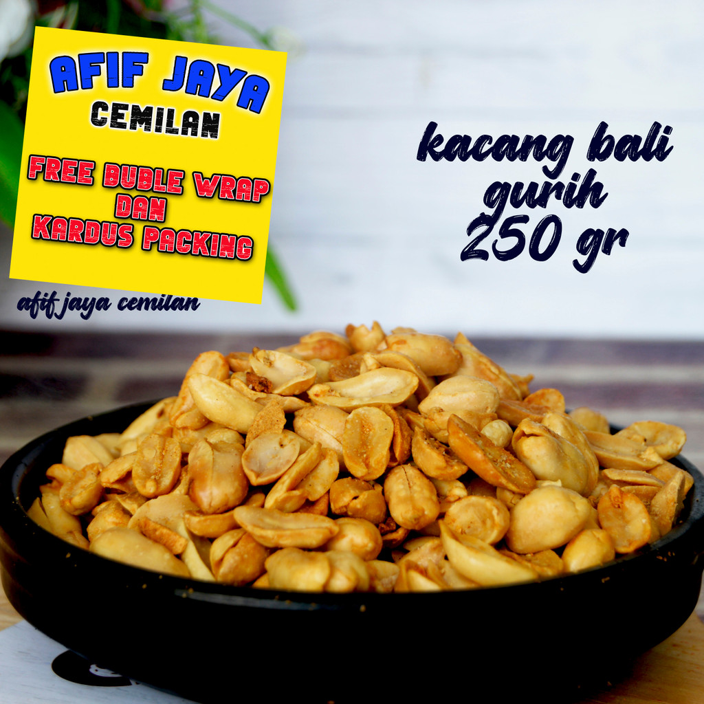 

Kacang Bali Atau Kacang Thailand Gurih Klioan 250 Gram Afif Jaya Cemilan,Renyah Dan Gurih