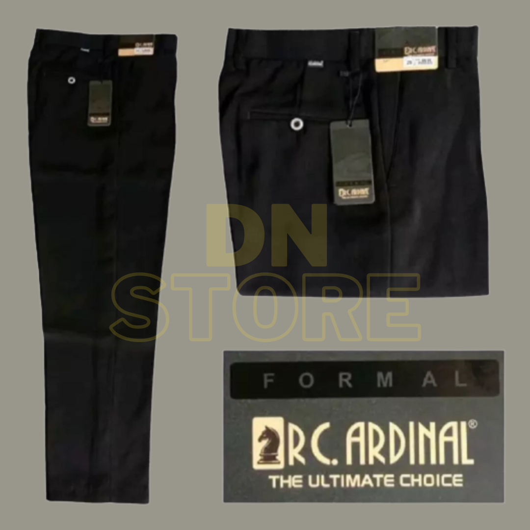 Celana Formal Pria Kerja Reguler / Celana Standar Kantor Slimfit / Bawahan Bahan Kain Size 27-38