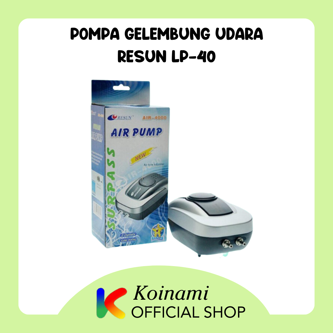 RESUN AIR-4000 / air pump / gelembung udara quarium / aqua scape / oxigen / kolam ikan koi