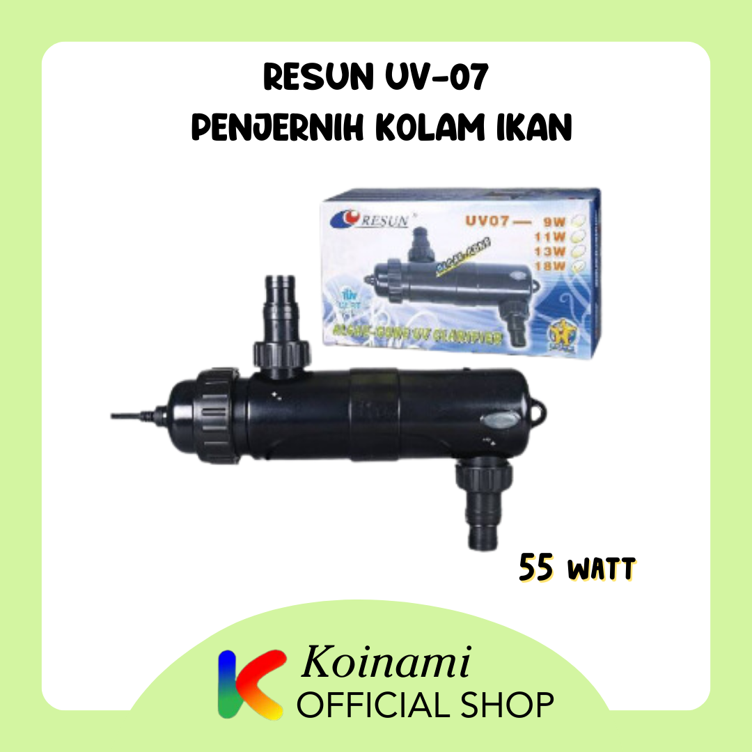 RESUN  UV-07 55watt / ultra violet / alegae / lumut / penjernih kolam ikan koi / air / lampu