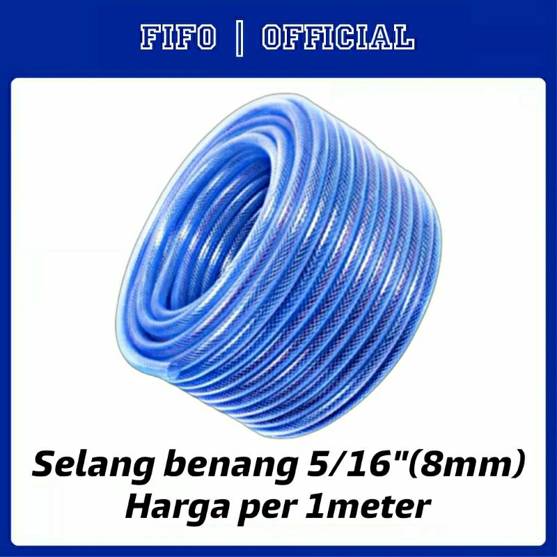 [selang kompresor selang air selang taman] SELANG BENANG 5/16"(8MM) SELANG SERAT BERTEKANAN 5/16- BE